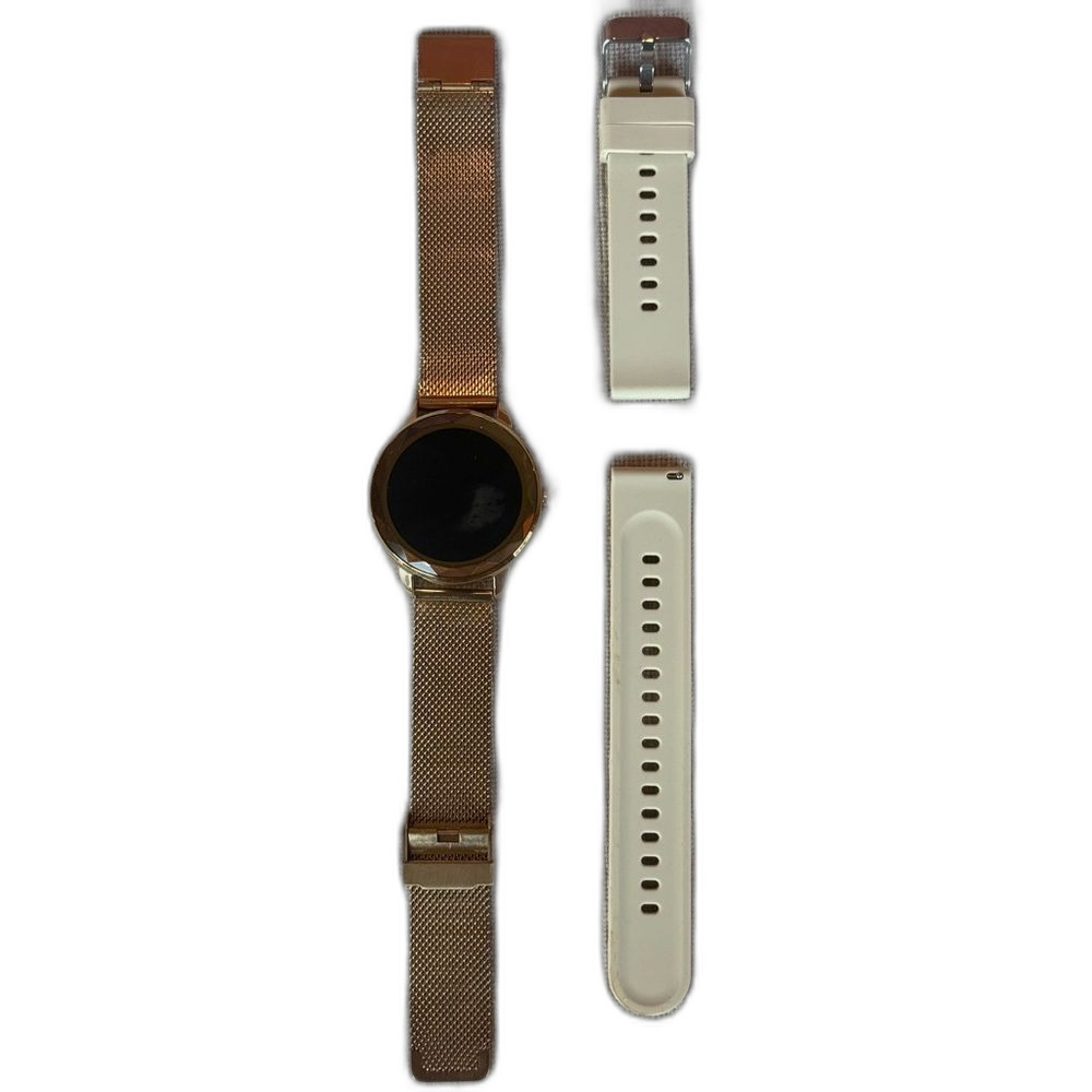 Open Box Homailida Smart Watch Women, Gold, NO CHARGER comes with Extra Band